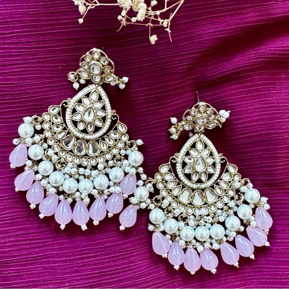 **EID SALE ACCEPTING ALL REASONABLE OFFERS ❗️Indian kundan Earrings - Picture 10 of 11
